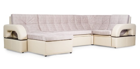 Диван Угловой Мадрид с Оттоманкой (Ш-3560 х Г-1800 х В-1000 мм)/Разные Цвета