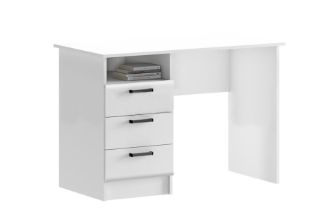 Стол письменный Вега NEW белый глянец / белый