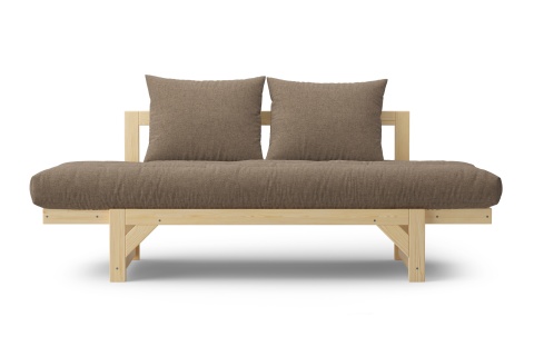 Диван кушетка Амбер рогожка коричневая